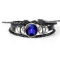 12 Zodiac Constellation Bracelet Luminous Braided Design Bracelet For Men Women Kids