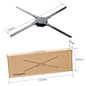 80cm LED 3D Holographic Fan Projector 1280 LEDs APP Control Cloud Upload Bluetooth Audio Digital Display Device