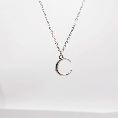2021 Fashion 5 Designs Moon Pendant Chain Female Necklace For Wholesale Friendly Gifts Jewelry Women Necklace Drop Shipping