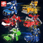 Jinjiang Transforming Robot Series 2: Optimus Prime, War God, Car, Plane, Tank, Robot for Boys