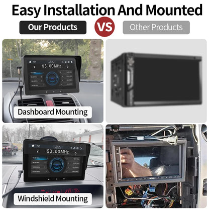 Grandnavi 7inch Car Radio Multimedia Video Player Wireless Carplay And Wireless Android Auto Portable Universal Touch Screen