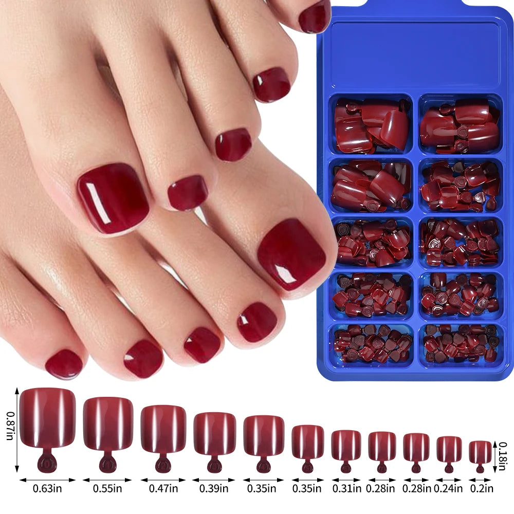 120/100Pcs Almond Fake Nails Extension Wearable Full Cover False Nail Solid Color Mid-length Stiletto/Square Press on Nails