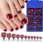 120/100Pcs Almond Fake Nails Extension Wearable Full Cover False Nail Solid Color Mid-length Stiletto/Square Press on Nails