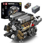 Mould King 10171 LSX454 V8 Engine Motorized Simulation Model Electrically Drive Building Blocks Technical Car Parts Toys Gift