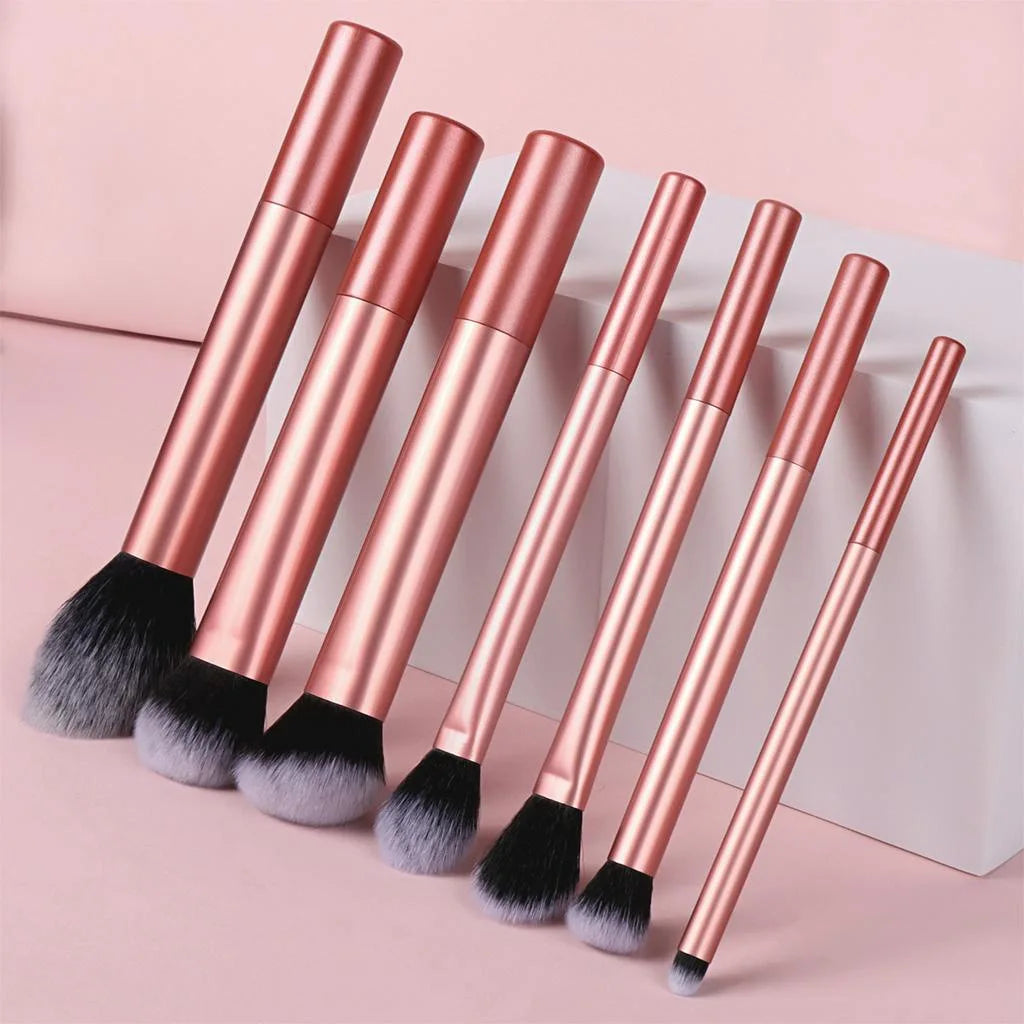 7/8pcs Makeup Brush Kit Soft Synthetic Hair Make Up Brushes Foundation Blush Eyeshadow Cosmetic Makeup Tools