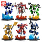 Jinjiang Transforming Robot Series 2: Optimus Prime, War God, Car, Plane, Tank, Robot for Boys