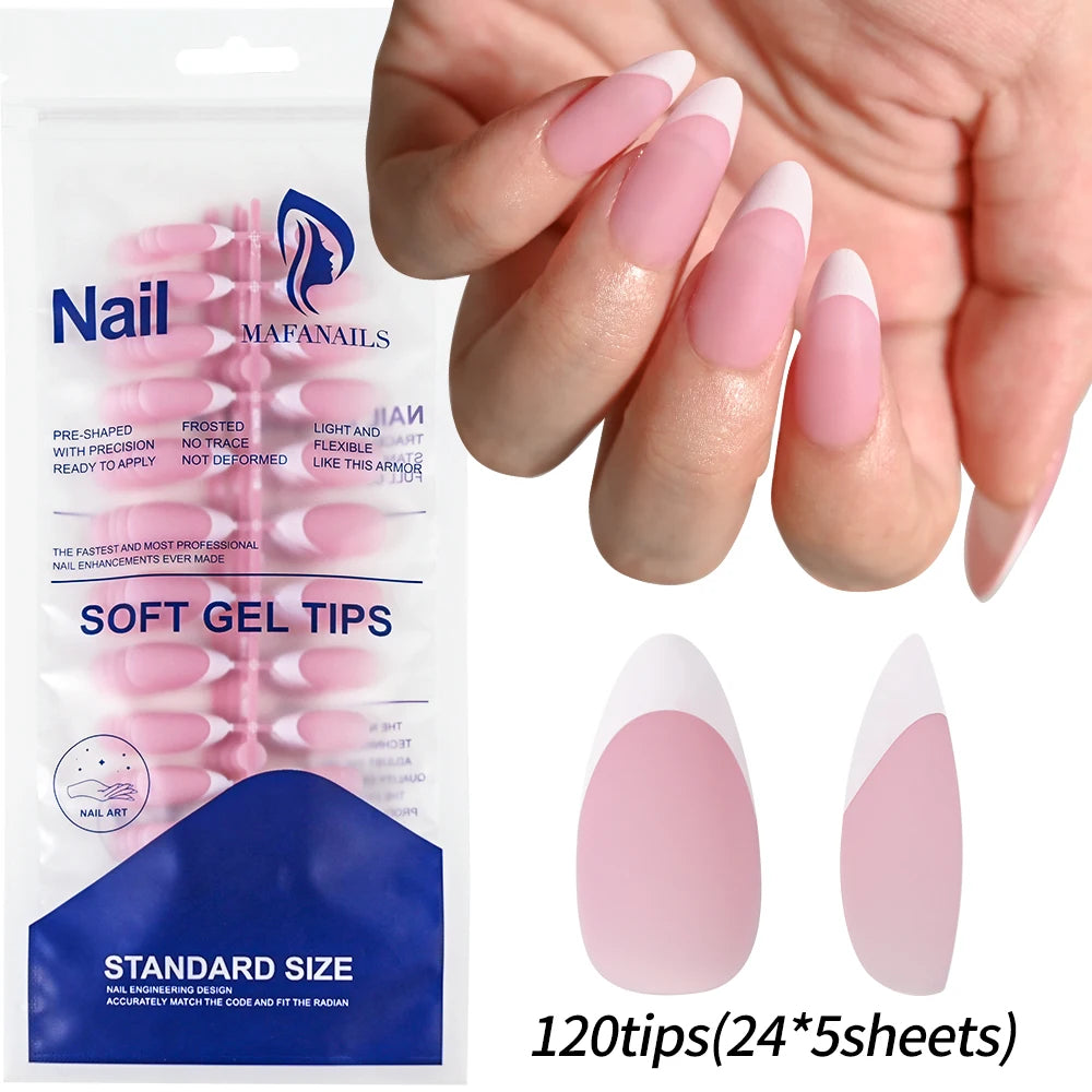 100Pcs Light Pink Press on Nails Short Medium Square Fake Nail Tips 10 sizes Reusable Full Cover False Nails Finger Decoration