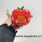 TPU Plating Earphone Case 3D Transparent Anti-Slip Shell Cover Fruit Drop-Proof for AirPods 3/4 / Airpods Pro 2/1