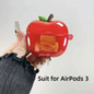 TPU Plating Earphone Case 3D Transparent Anti-Slip Shell Cover Fruit Drop-Proof for AirPods 3/4 / Airpods Pro 2/1