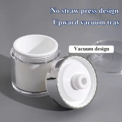 15/30/50ml Cosmetics Empty Airless Pump Jar Refillable Acrylic Cream Vacuum Bottle Portable Size Container of Makeup for Lotion