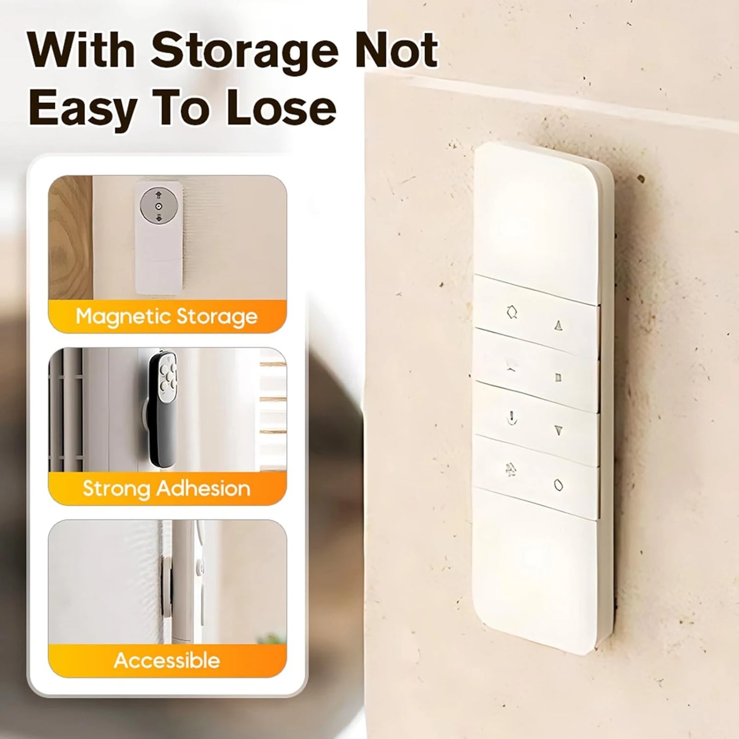 2/3/4/6/8/10/12pcs Strong Magnetic Hook Remote Control Anti-lost Hook Magnetic Wall Hanging Organizer Home Garden Accessories