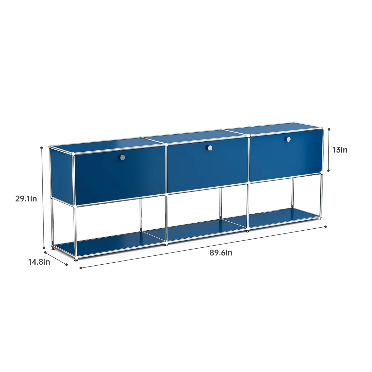 Modern Modular Metal Storage Cabinet Freestanding Sideboard Display Organizer For Living Room Bedroom Entryway Home Furniture