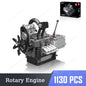 Mould King LSX454 V8 V12 W12 Engine Motorized Simulation Model Electrically Drive Building Blocks Technical Car Parts Toys Gift