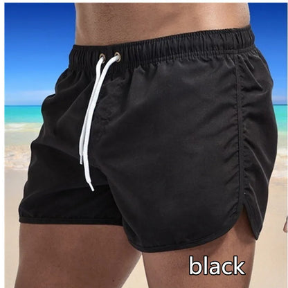 2025 New Summer Men's Swimwear Shorts Brand Beachwear Sexy Swim Trunks Men Swimsuit Low Waist Breathable Beach Wear Surf