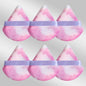 6 Pcs New Triangular Sponge Puffs with a Soft Skin Friendly and Delicate Makeup Feel Suitable for Home or Travel Use