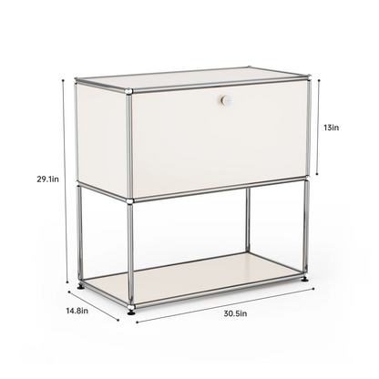 Modern Modular Metal Storage Cabinet Freestanding Sideboard Display Organizer For Living Room Bedroom Entryway Home Furniture