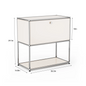 Modern Modular Metal Storage Cabinet Freestanding Sideboard Display Organizer For Living Room Bedroom Entryway Home Furniture