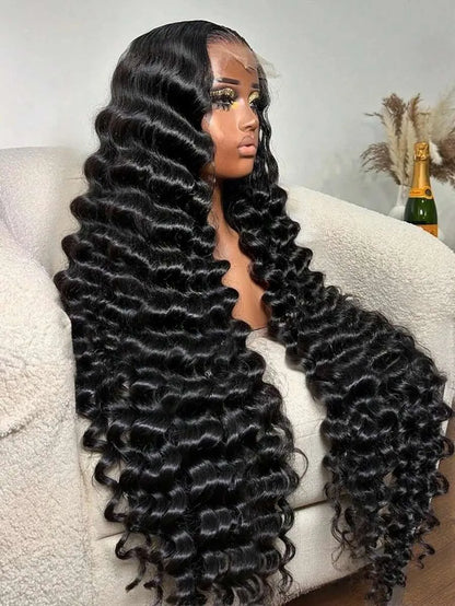 250% Loose Deep Wave 40 42 Inch 13x6 HD Swiss Lace Frontal Human Hair Wigs Brazilian PrePlucke Water Curly 13x4 Lace Front Wig