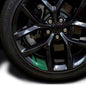 6Pcs Car Sticker Reflective Wheel Hub Decals Resistant Cover Exterior Accessory Car Decor Car Stickers for Dodge Chrysler Jeep