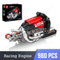 Mould King LSX454 V8 V12 W12 Engine Motorized Simulation Model Electrically Drive Building Blocks Technical Car Parts Toys Gift