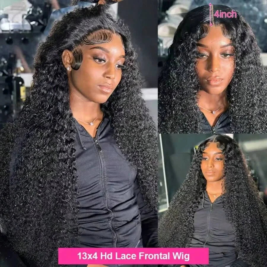 250% Loose Deep Wave 40 42 Inch 13x6 HD Swiss Lace Frontal Human Hair Wigs Brazilian PrePlucke Water Curly 13x4 Lace Front Wig