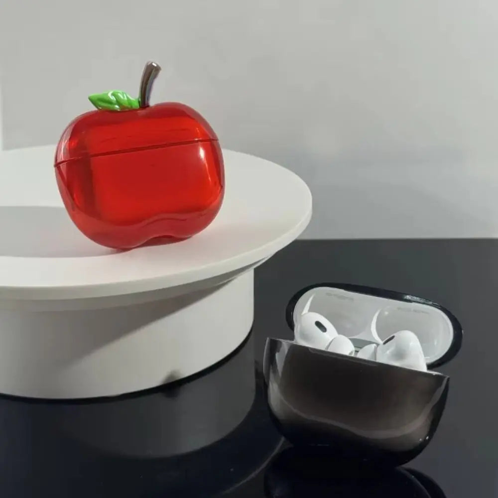 TPU Plating Earphone Case 3D Transparent Anti-Slip Shell Cover Fruit Drop-Proof for AirPods 3/4 / Airpods Pro 2/1
