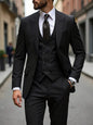 Classic Wedding Tuxedos Slim Fit Bridegroom For Men 3 Pieces Groomsmen Suit Male Formal Business Men Suits(Jacket+Vest+Pants）