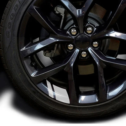 6Pcs Car Sticker Reflective Wheel Hub Decals Resistant Cover Exterior Accessory Car Decor Car Stickers for Dodge Chrysler Jeep