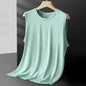 Men's Ice Silk Mesh Tank Tops Gym Stringer Transparent Bodybuilding Sleeveless Shirt Fitness Vest Male mesh Muscle Singlets