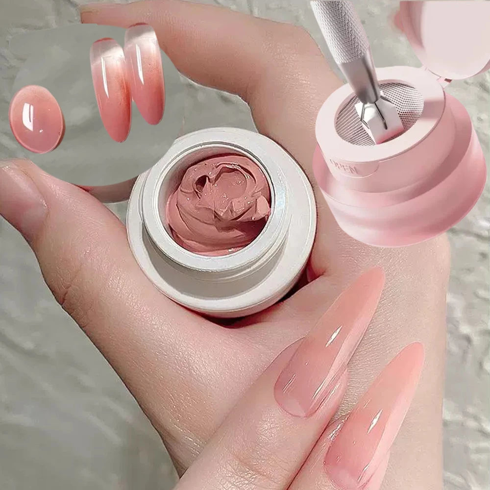 5ml Pink Nail Art Air Cushion Patting Glue Gradient Smudge Blusher UV LED Soak Off Nail Art Gel Autumn Winter Manicure Decoratio