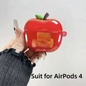 TPU Plating Earphone Case 3D Transparent Anti-Slip Shell Cover Fruit Drop-Proof for AirPods 3/4 / Airpods Pro 2/1