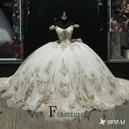 FURSTENBERG Baby Pink 15 Years Quinceneara Dress Bow Bead Cape Formal Party Dress 15 year old quinceanera dresses Customized