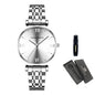 Women Fashion Casual Watches Green Malachite Dial Ladies Japanese Quartz Wristwatch Stainless Steel Strap Waterproof Watches