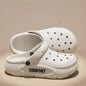 Men's Cut Out Shoes Men's Summer New Women's and Men's Thick-Soled Non-Slip Eva Sandals Boys' Driving Cut Out Slippers
