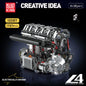 Mould King 10171 LSX454 V8 Engine Motorized Simulation Model Electrically Drive Building Blocks Technical Car Parts Toys Gift