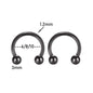2Pcs Stainless Steel Crystal CZ Tragus Piercing Helix Studs Earrings For Women Girls Hoop Nose Ring Body Piercing Jewelry