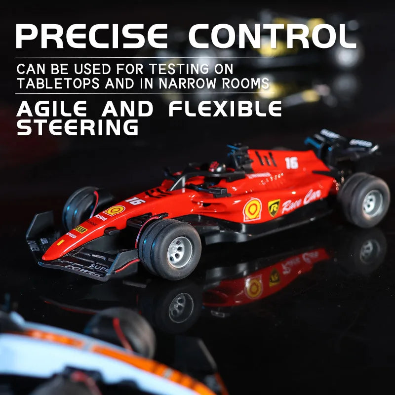 1:64 Rc Car Mini Racing Car 2.4G Alloy High Speed Remote Control Car with Light Adjustable Speed RC Cars Toy for Children Gifts