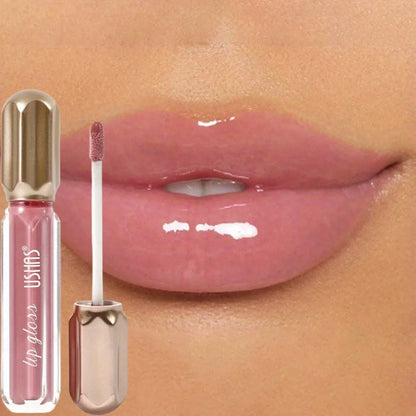 Mirror Pearl Lip Gloss Waterproof Long Lasting Moisturizing Lipstick Shine Glitter Lip Glaze Women Non Stick Cup Lip Tint Makeup