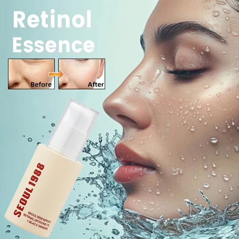 Seoul 1988 Retinol Ginseng Eye & Face Cream Serum Set Firming Moisturizing Anti-aging Diminish Lines Wrinkles Skin Care Essence