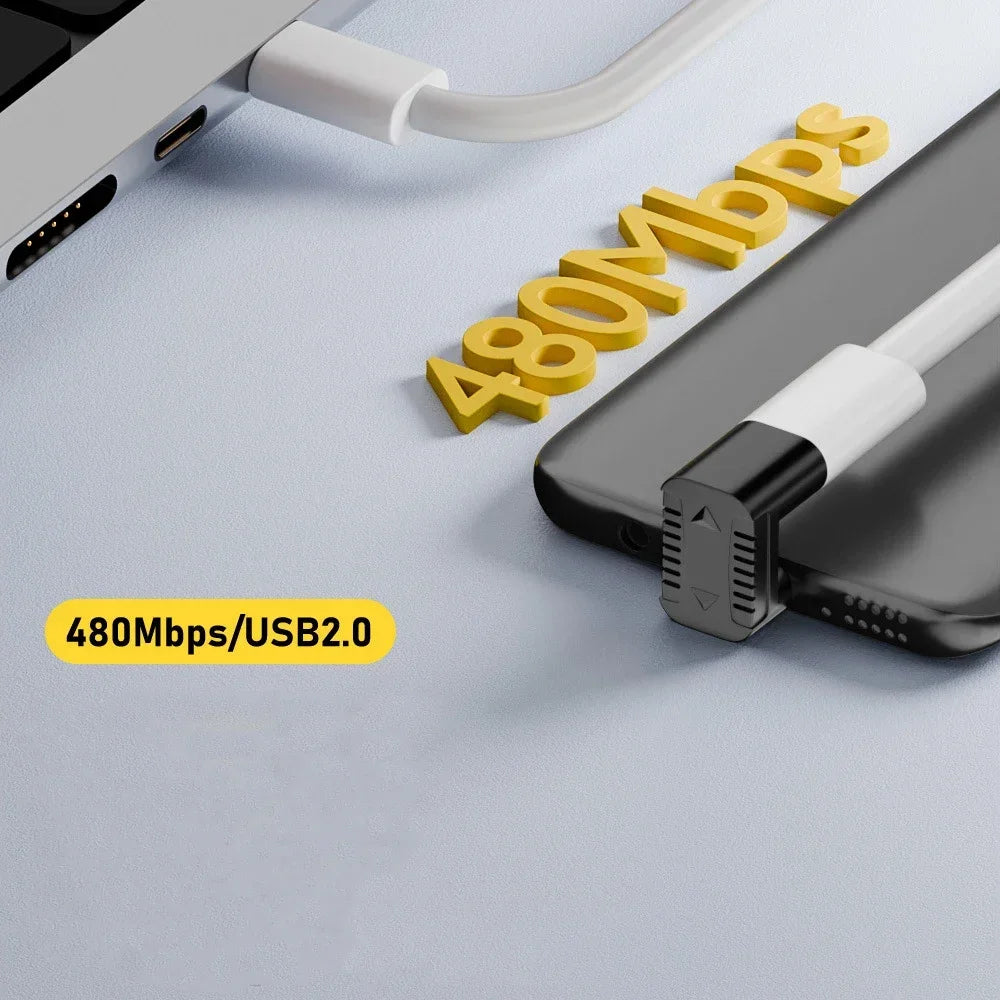 USB 2.0 Type-C Female To Micro-USB Male 90 Degree Left/Right Angle U Shape 5V2A Charging Connector for Android Phone Tablets