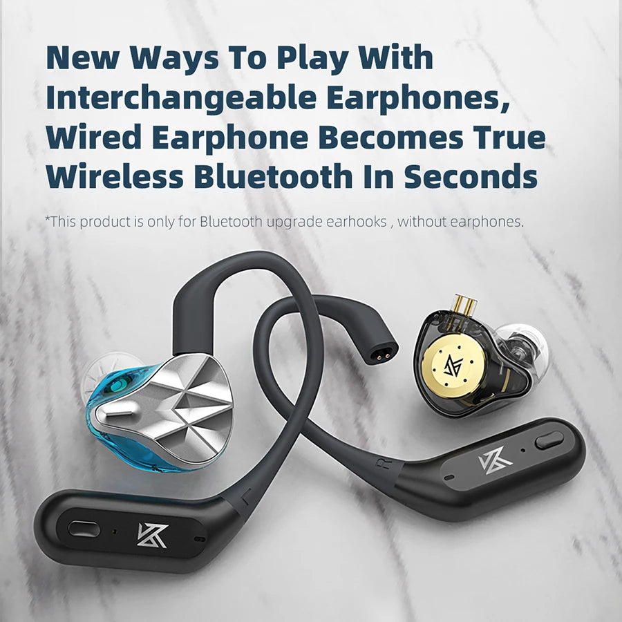 KZ AZ09 PRO Upgrade Wireless Ear Hook Earphone Cable Bluetooth 5.2 With Charging Case For KZ wired Headphone