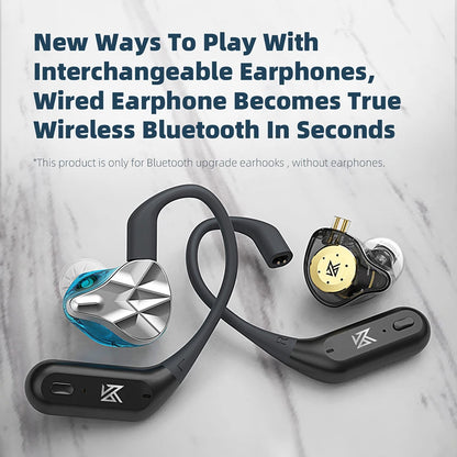 KZ AZ09 PRO Upgrade Wireless Ear Hook Earphone Cable Bluetooth 5.2 With Charging Case For KZ wired Headphone