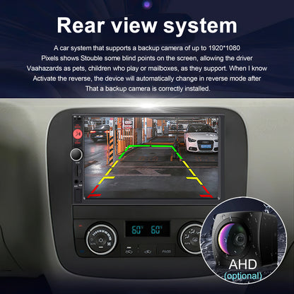 XIMA 2Din 7" IPS Universal Wireless CarPlay Android Auto Car Radio Stereo Multimedia Autoaudio FM Receiver Mirror Link Monitor