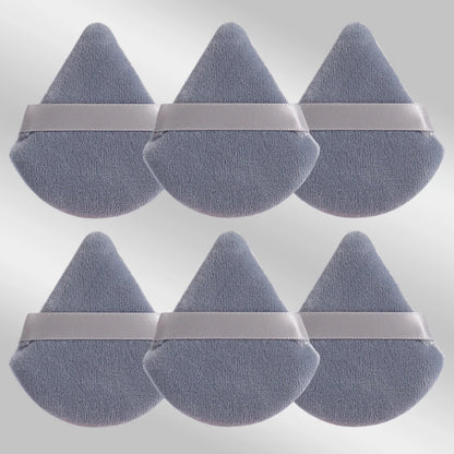 6 Pcs New Triangular Sponge Puffs with a Soft Skin Friendly and Delicate Makeup Feel Suitable for Home or Travel Use