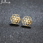 Unique Christmas Earring Stainless Steel YES NO Cactus Footprint Music Stud Earrings for Women Tiny Star Boots Jewelry Girl Gift