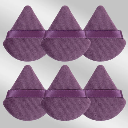 6 Pcs New Triangular Sponge Puffs with a Soft Skin Friendly and Delicate Makeup Feel Suitable for Home or Travel Use