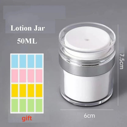 15/30/50ml Cosmetics Empty Airless Pump Jar Refillable Acrylic Cream Vacuum Bottle Portable Size Container of Makeup for Lotion