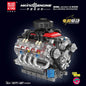 Mould King 10171 LSX454 V8 Engine Motorized Simulation Model Electrically Drive Building Blocks Technical Car Parts Toys Gift