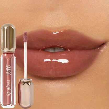 Mirror Pearl Lip Gloss Waterproof Long Lasting Moisturizing Lipstick Shine Glitter Lip Glaze Women Non Stick Cup Lip Tint Makeup