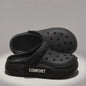 Men's Cut Out Shoes Men's Summer New Women's and Men's Thick-Soled Non-Slip Eva Sandals Boys' Driving Cut Out Slippers